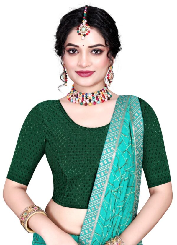 Elegant Self-Textured Blouse with Flattering Fit